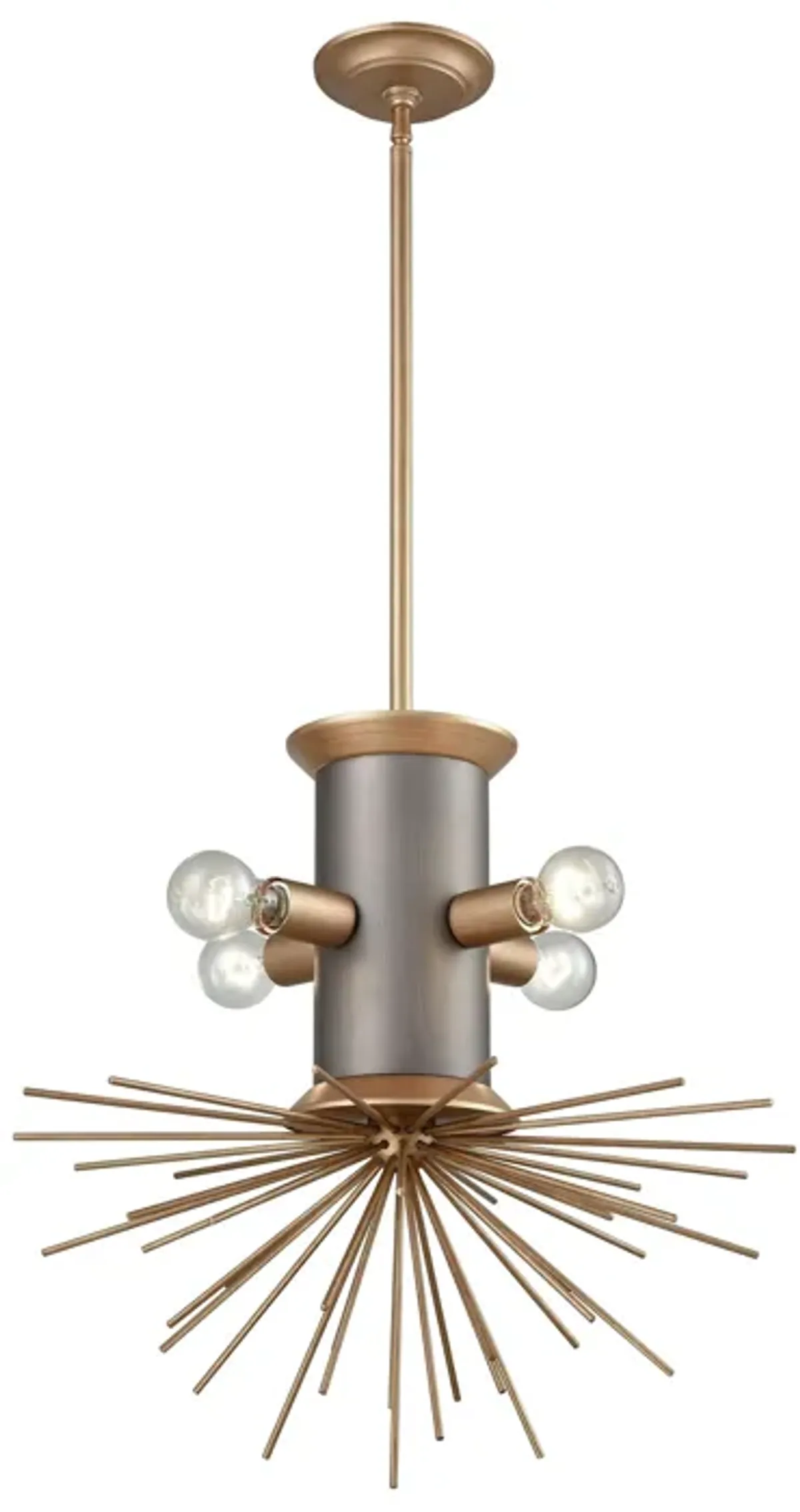 Lucy Spike 21" 4-Light Chandelier