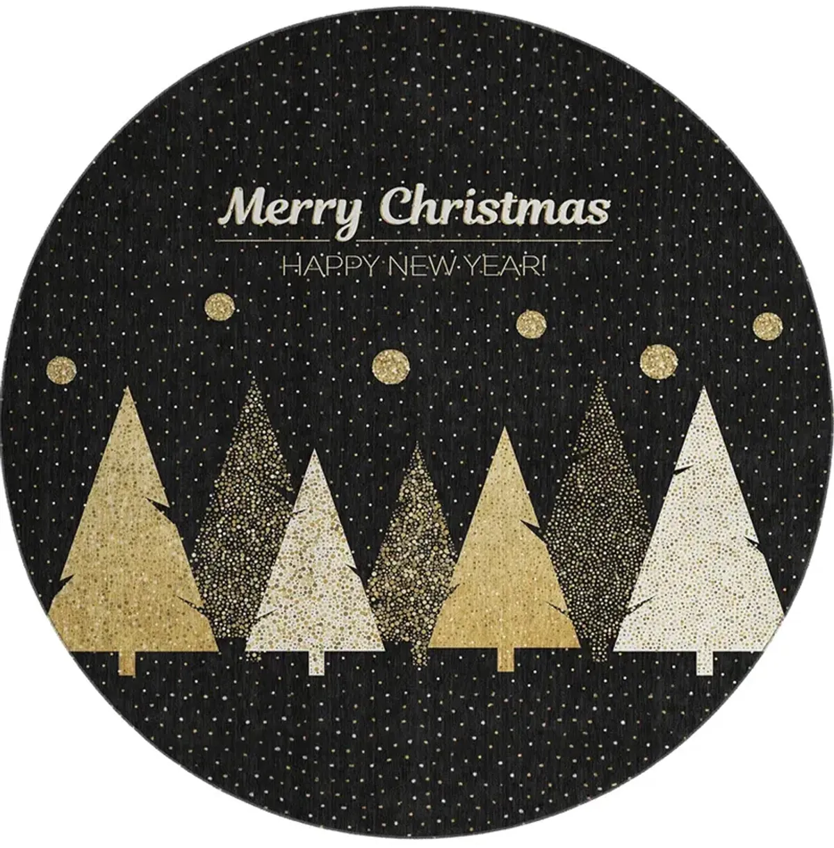 Merry & Bright MY11 8' Round Rug