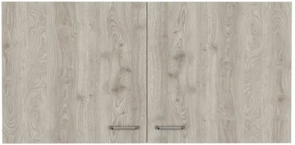 Shelburne 2-Door 2-Compartment Wall Cabinet White And Light Grey
