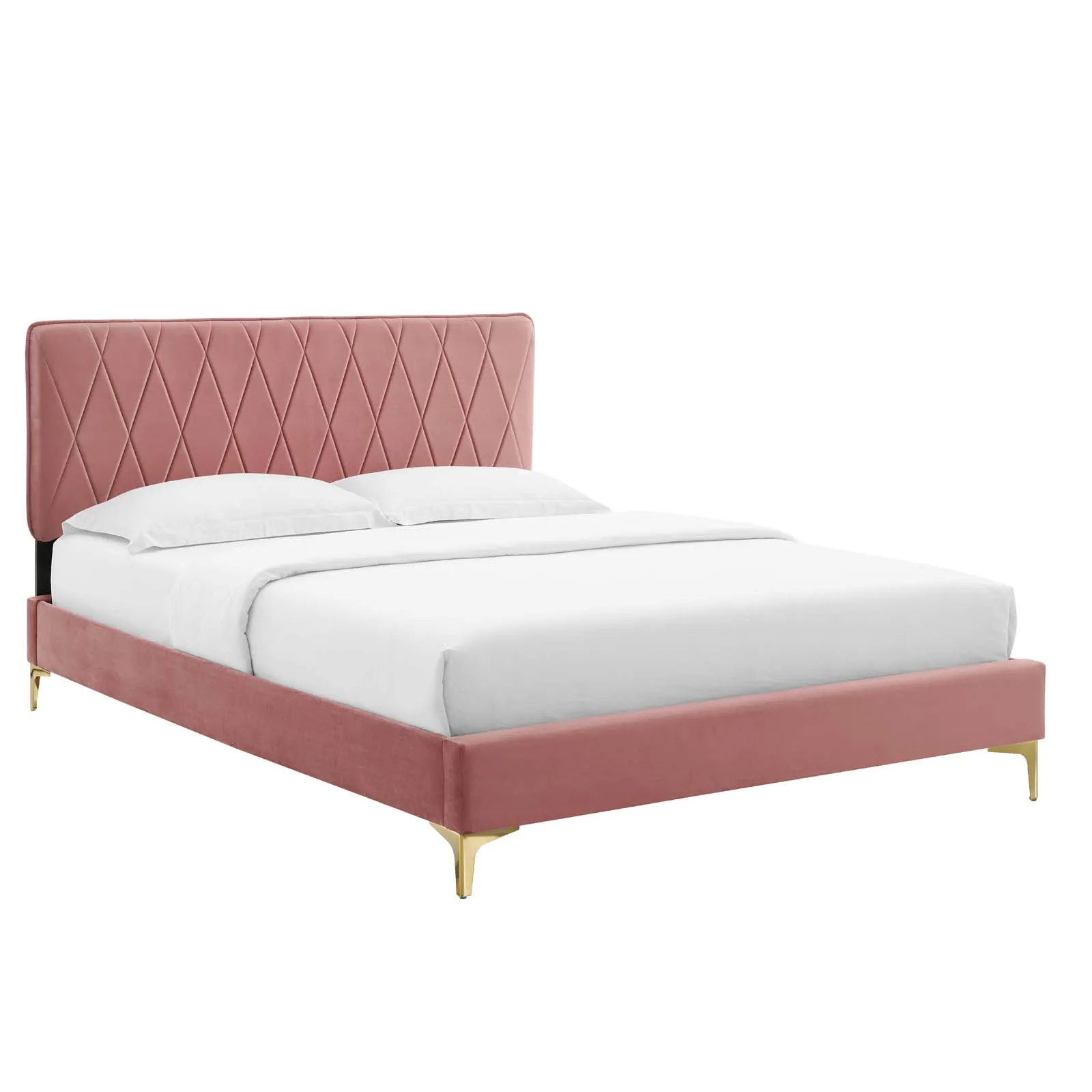 Modway - Phillipa Performance Velvet Queen Platform Bed