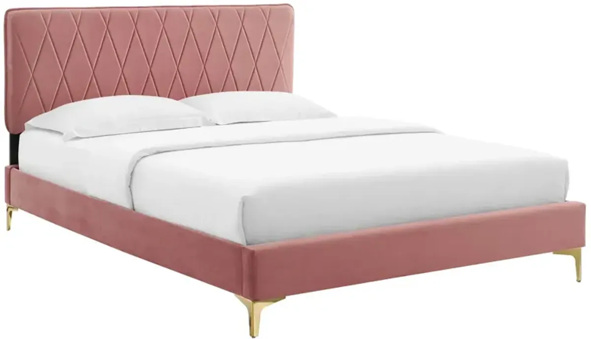 Modway - Phillipa Performance Velvet Queen Platform Bed