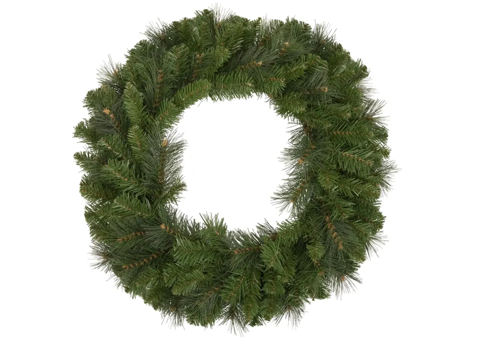 Mixed Beaver Pine Artificial Christmas Wreath  24-Inch  Unlit