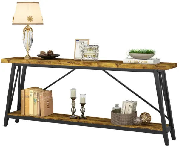 Extra Long Sofa Table Behind Couch, Modern Entry Console Table for Hallway, Entryway & Living Room