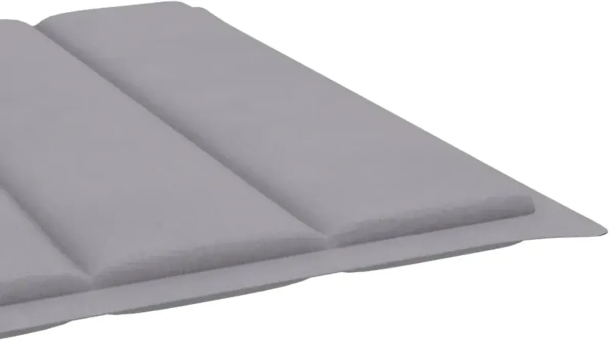 vidaXL Sun Lounger Cushion Gray 78.7"x23.6"x1.6" Fabric