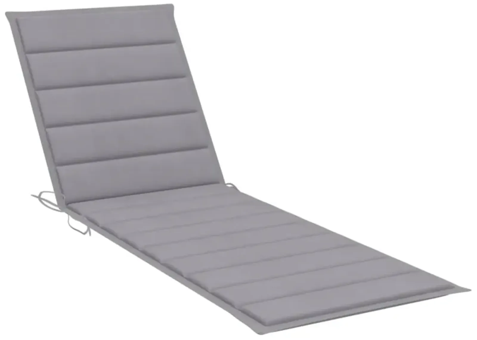 vidaXL Sun Lounger Cushion Gray 78.7"x23.6"x1.6" Fabric