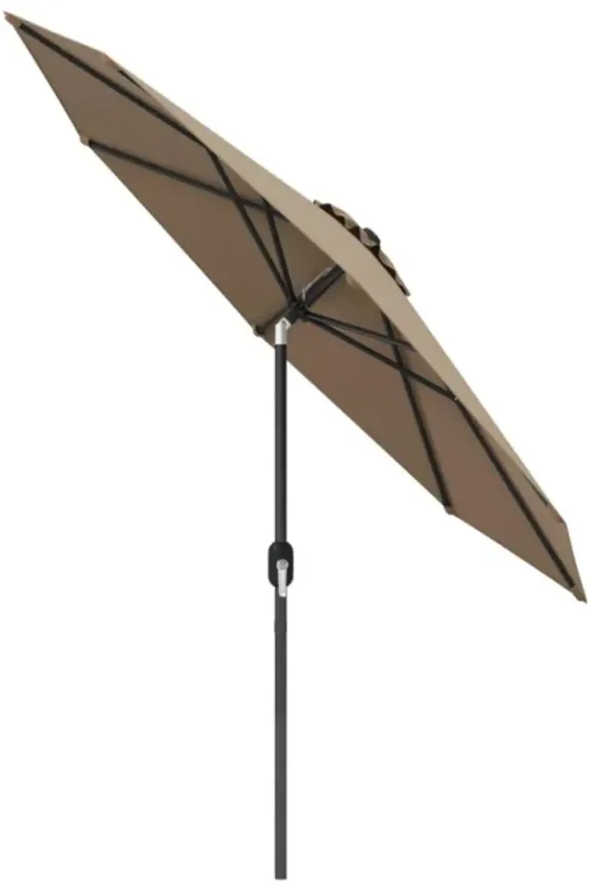 Hivvago 9 FT Outdoor Market Patio Table Umbrella Push Button Tilt Crank Lift