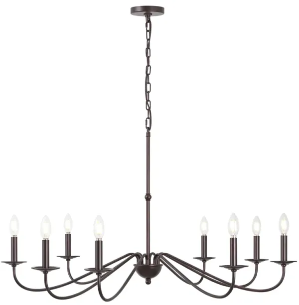 Wicklow 6-Light Bohemian Farmhouse Iron LED Chandelier