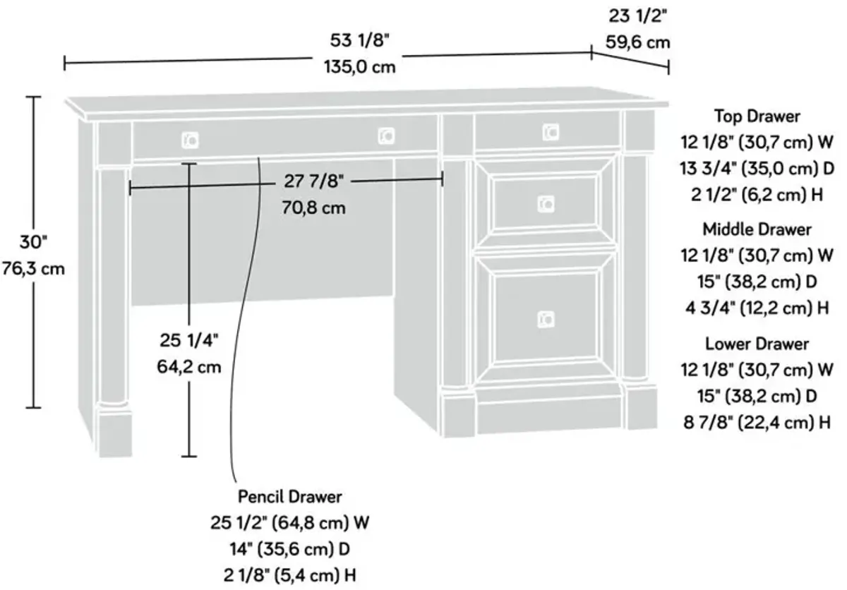 Sauder Palladia  Computer Desk Vo