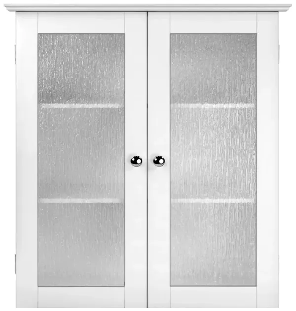 Teamson Home Connor Removable Wall Cabinet with 2 Glass Doors