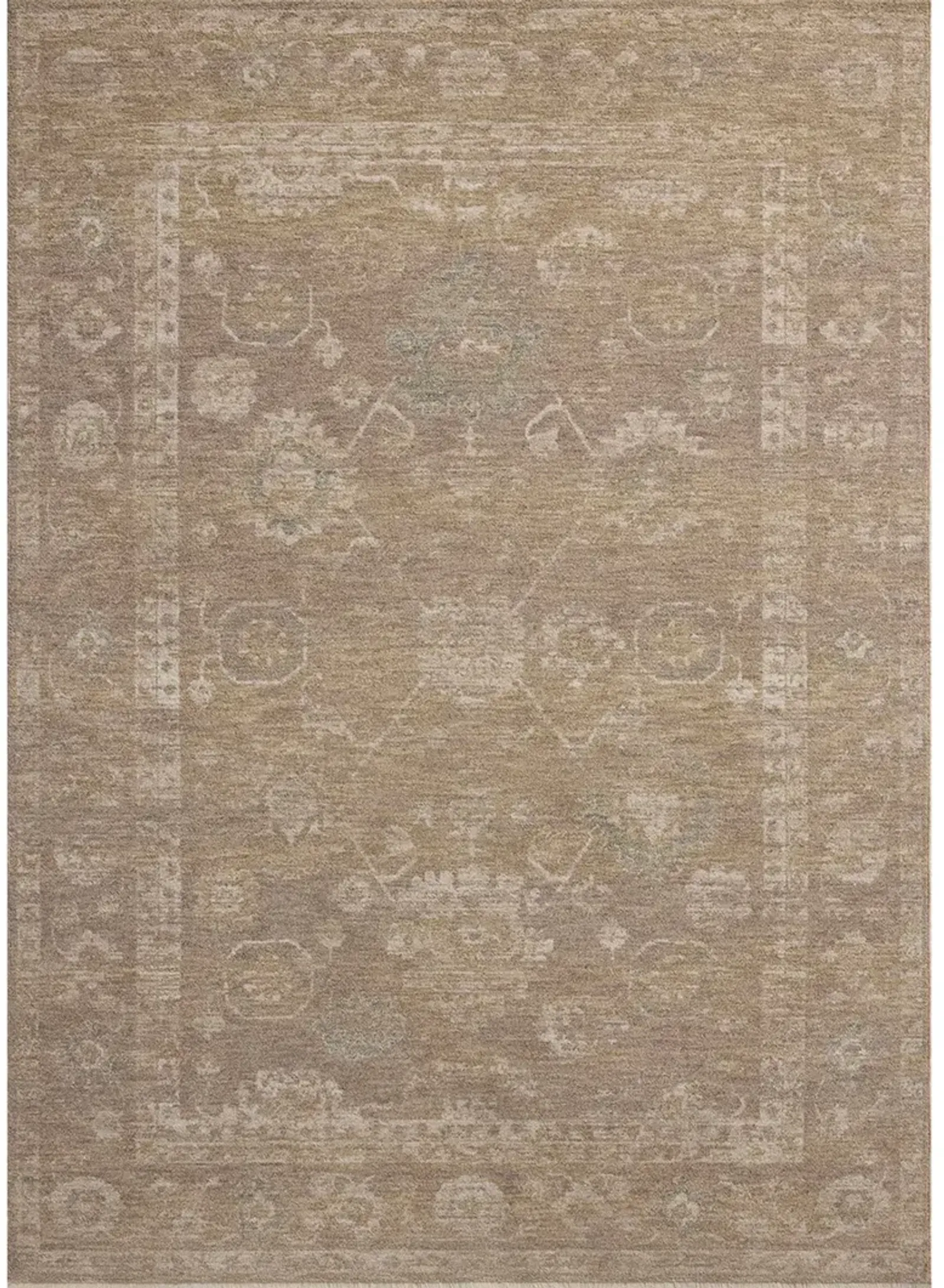 Louisa Taupe/Gold 5'3"x5'3" Round Rug