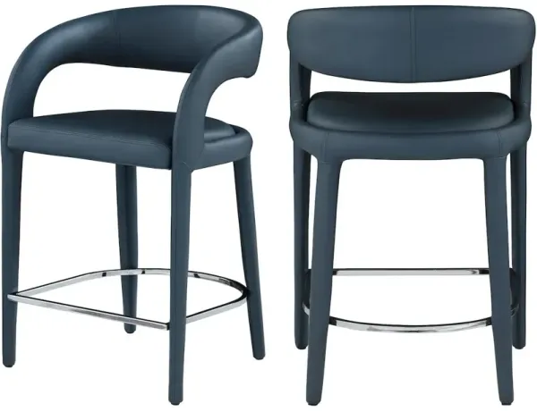 Meridian Furniture Sylvester Vegan Leather Stool