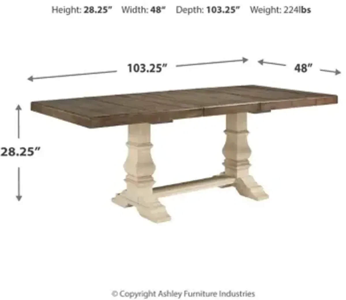 Bolanburg Extension Dining Table