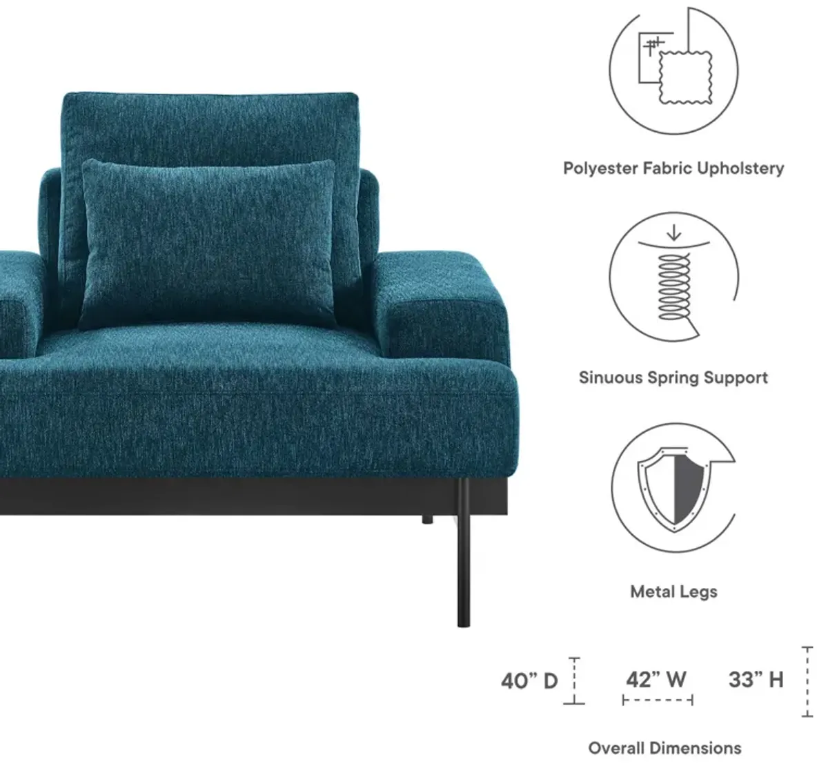 Proximity Upholstered Fabric Armchair