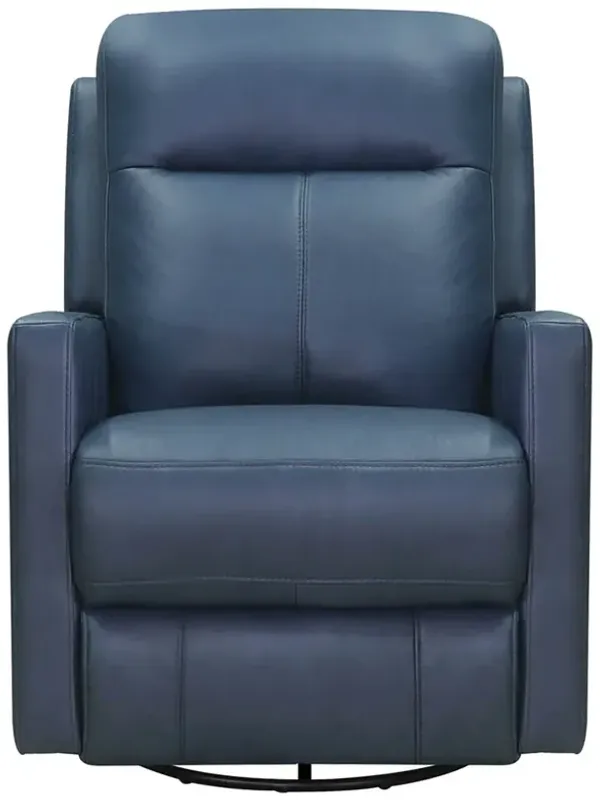 Vienna Manual Swivel Glider Leather Recliner