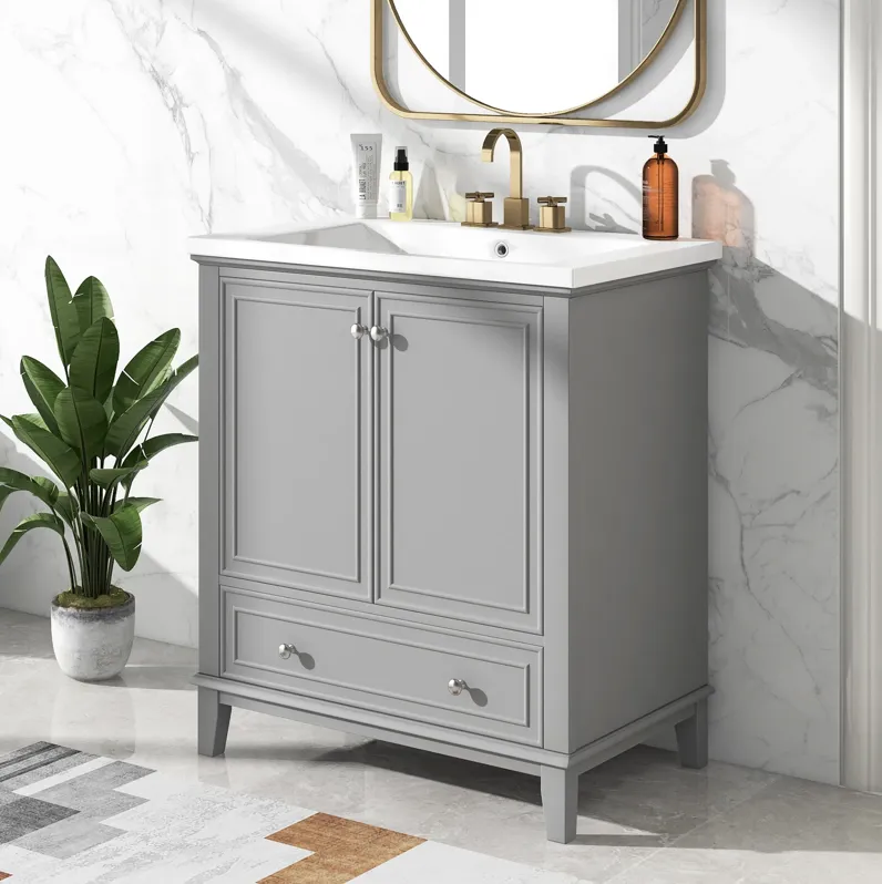 Merax Modern Bathroom Vanity with Sink Combo