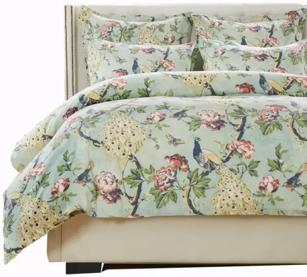 Greenland Home Fashions Pavona Luxurious Comfortable 2 Pieces Duvet Cover Set Jade Twin