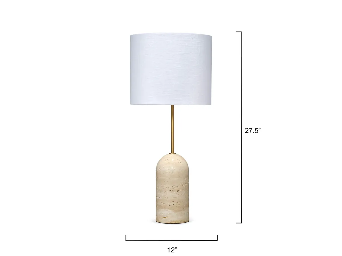 Holt Table Lamp in Travertine