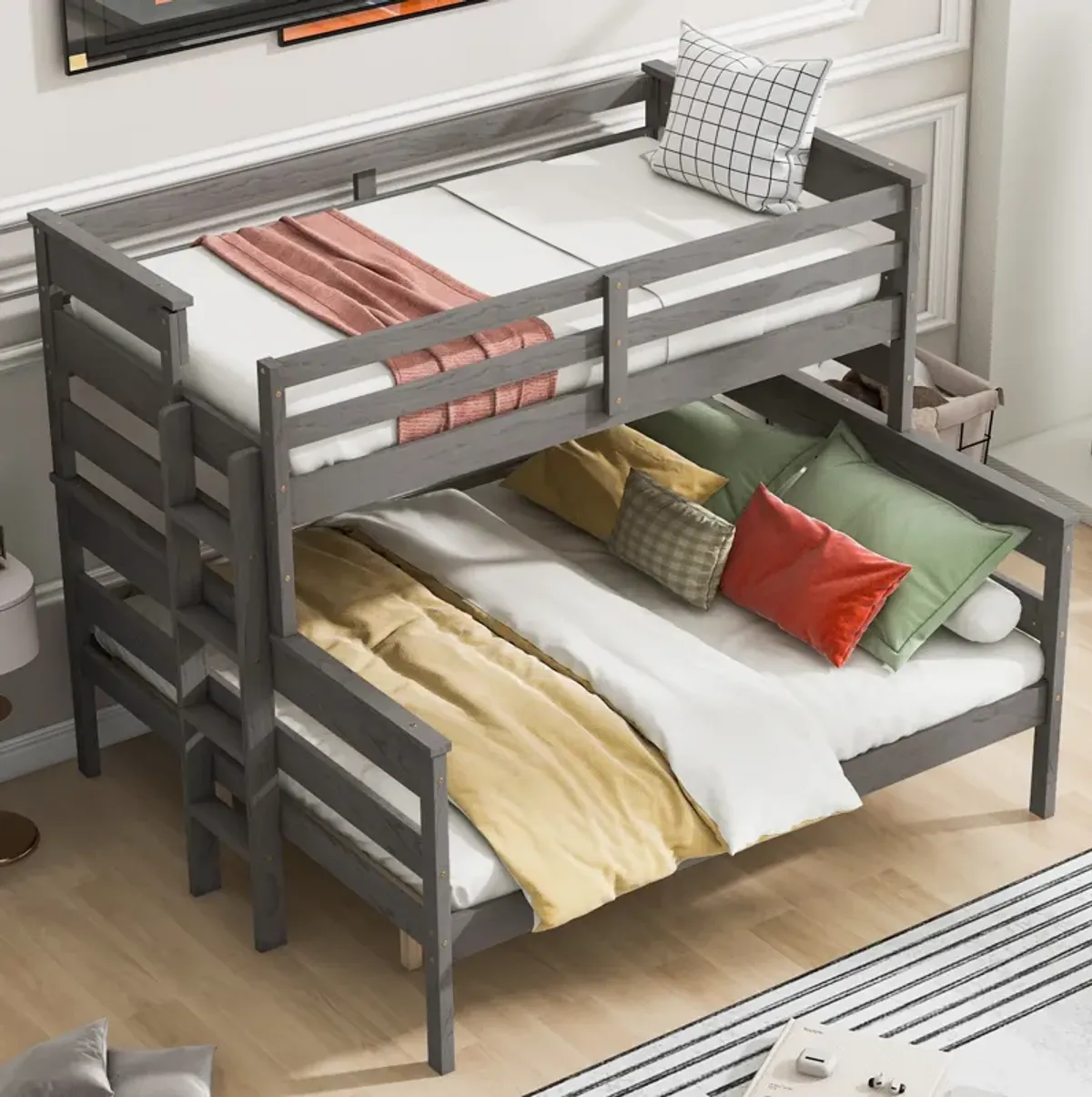 Merax Modern Bunk Bed with Ladder