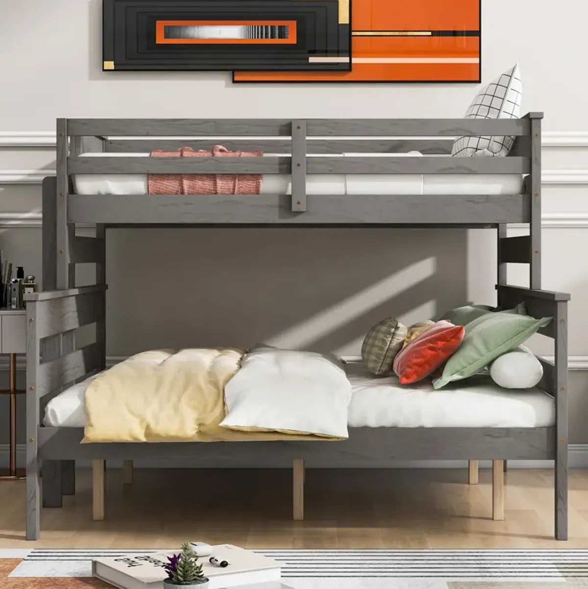 Merax Modern Bunk Bed with Ladder