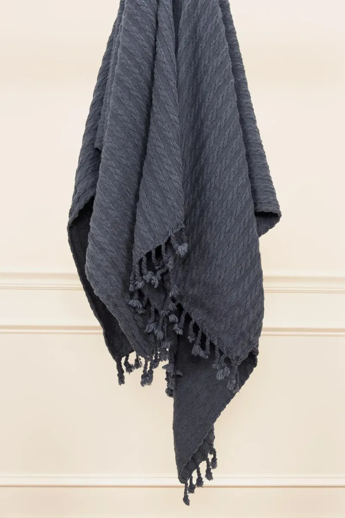 Gray Blue 50" x 60" Throw Blanket