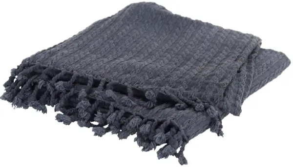 Gray Blue 50" x 60" Throw Blanket