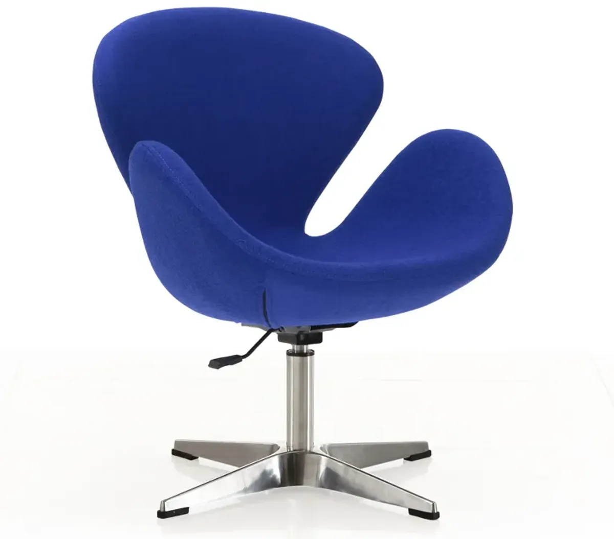 Raspberry Swivel Accent Chairs in Blue (Set of 2)
