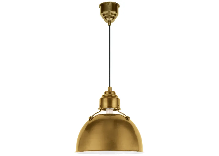 Eugene Small Brass Pendant