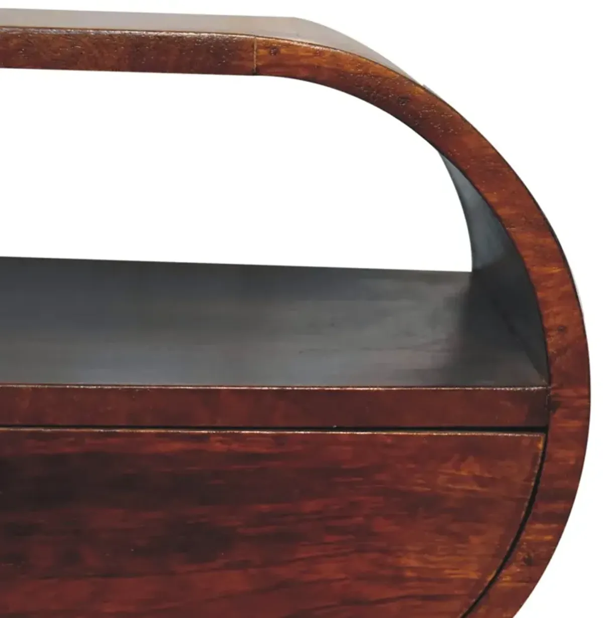 Artisan Furniture Large Chestnut Circular Open Bedside