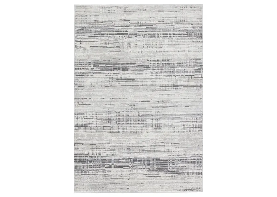 Solace Zesiro Gray 3' x 8' Runner Rug