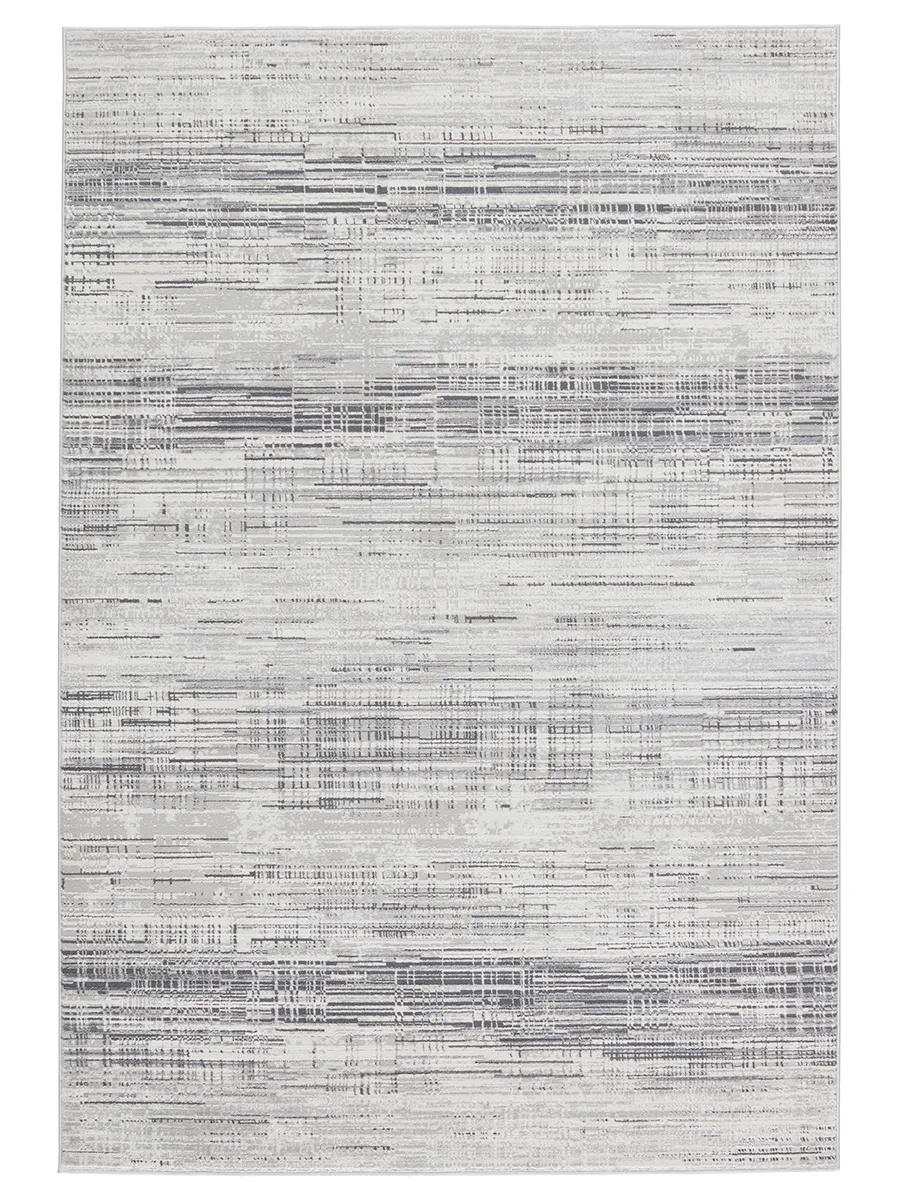 Solace Zesiro Gray 3' x 8' Runner Rug