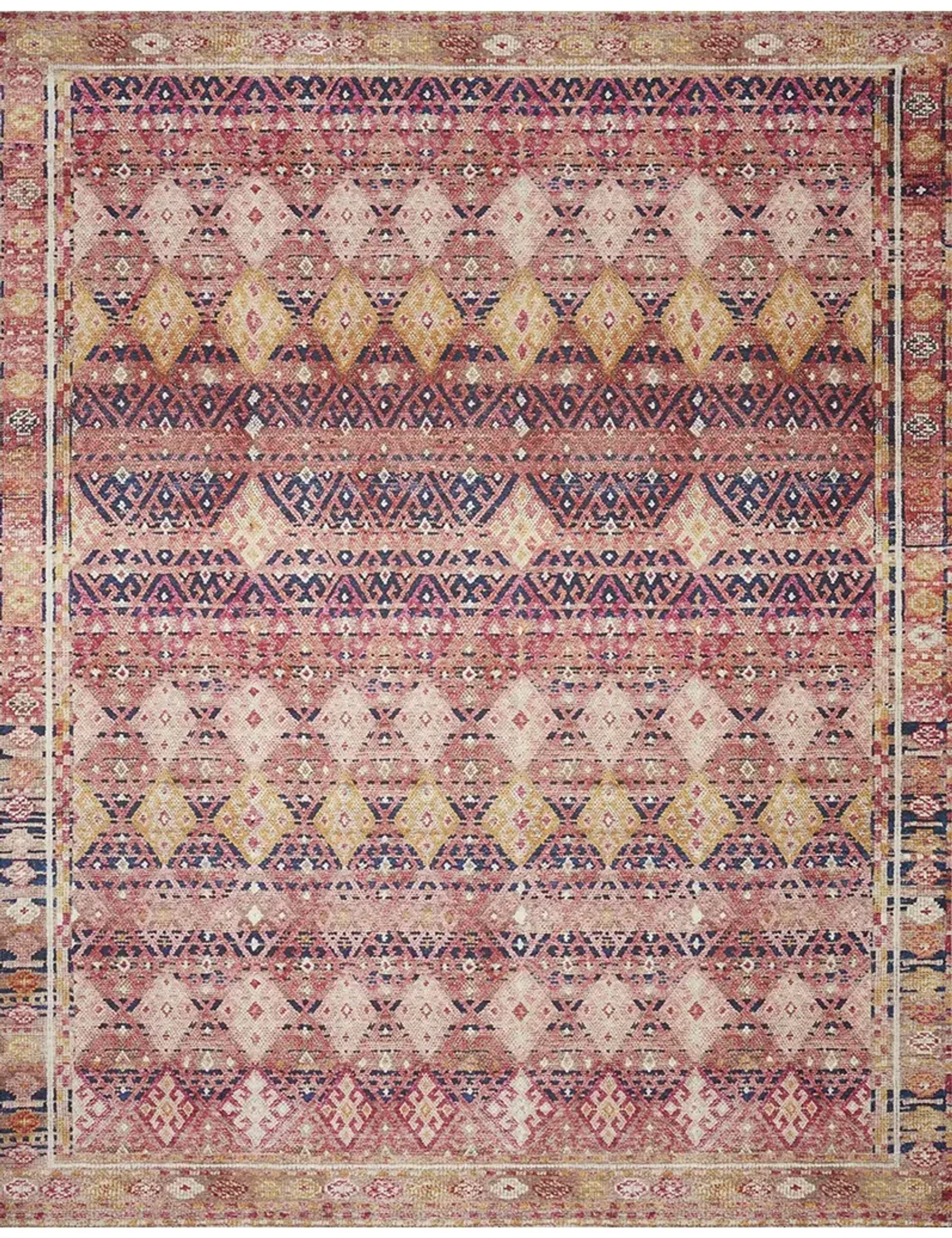 Layla LAY15 Magenta/Multi 5' x 7'6" Rug by Loloi II