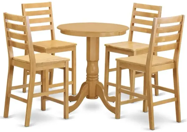 5  Pc  counter  height  Dining  room  set-pub  Table  and  4  Kitchen  Dining  Chairs.