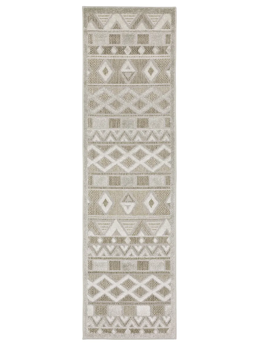 Tangier 2'3" x 7'6" Beige Rug