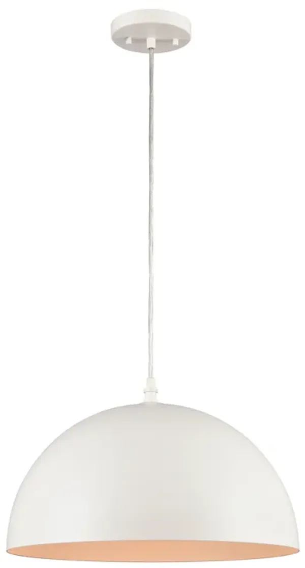 Chelsea 16'' Wide 1-Light White Pendant
