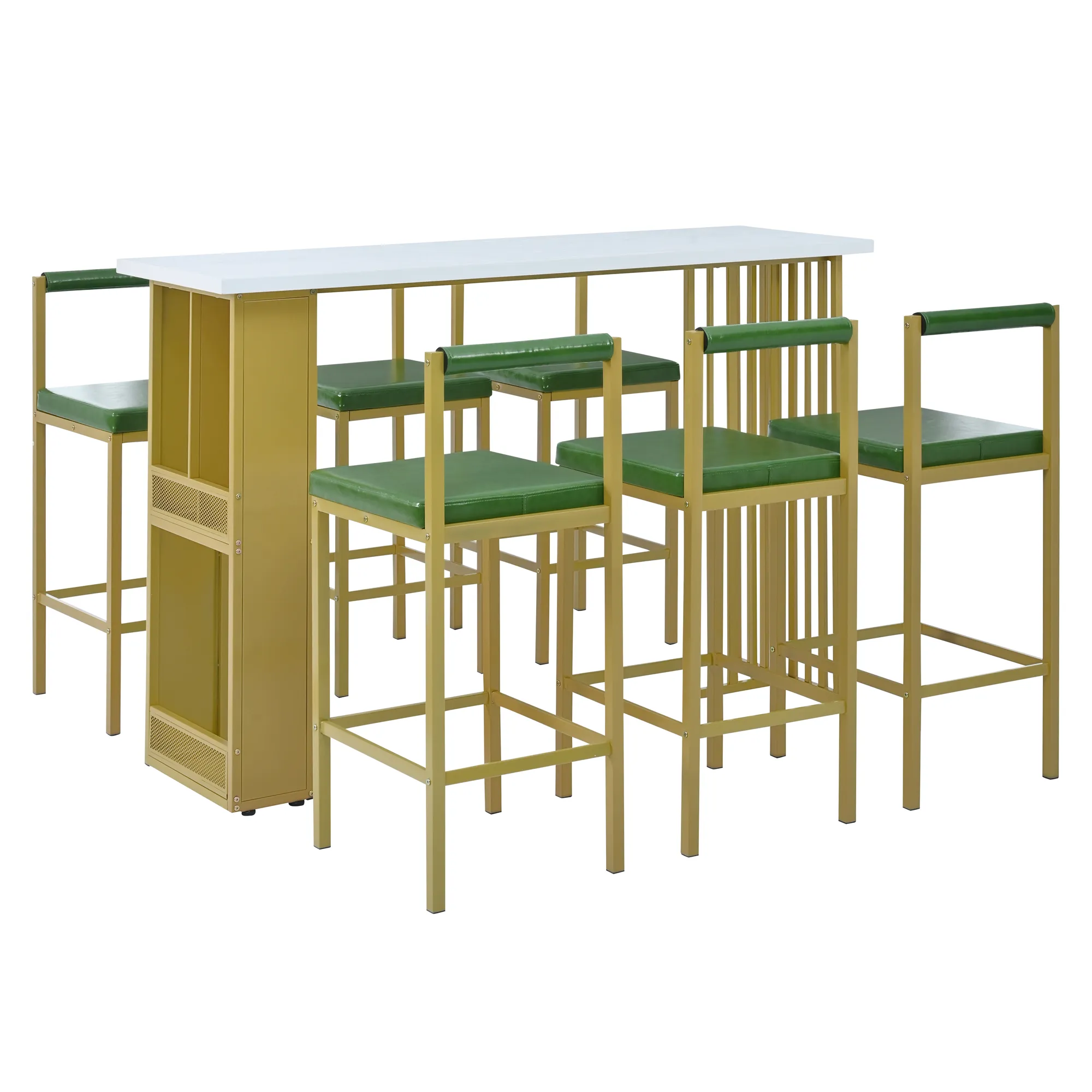 Merax Modern Counter Height Dining Bar Table Set