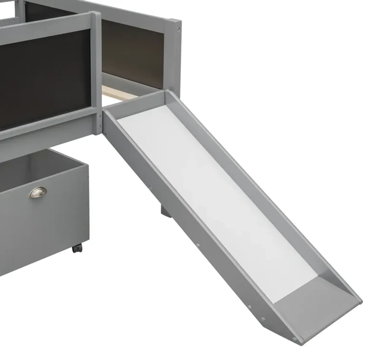 Merax Loft Bed with 2 Storage Boxes