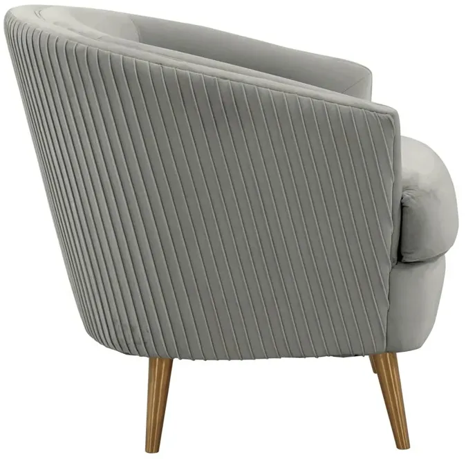 Belen Kox Graceful Ruched Velvet Accent Chair, Belen Kox