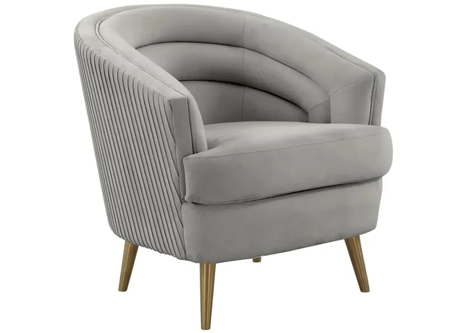 Belen Kox Graceful Ruched Velvet Accent Chair, Belen Kox