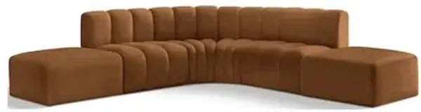 Meridian Furniture Arc Saddle Velvet Modular Sofa