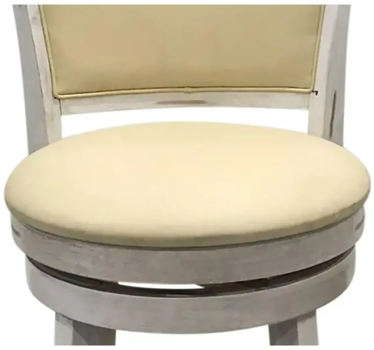 Carolina Living Beckett Upholstered Swivel Seat Barstool - Set of 2 - Sand - Cream Upholstery