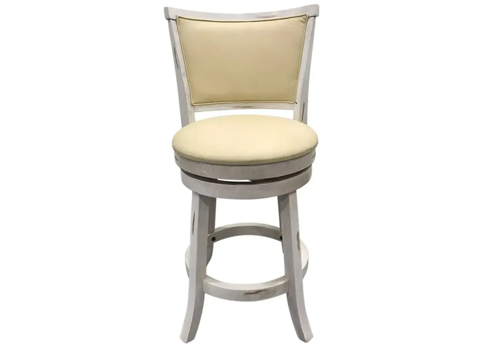 Carolina Living Beckett Upholstered Swivel Seat Barstool - Set of 2 - Sand - Cream Upholstery