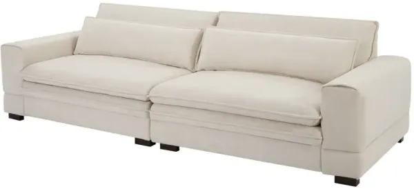 Streamdale Modern Beige Upholstered Sofa for Multiple Spaces