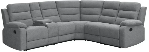 Coaster Co. of America David Upholstered Reclining Sectional Sofa Smoke