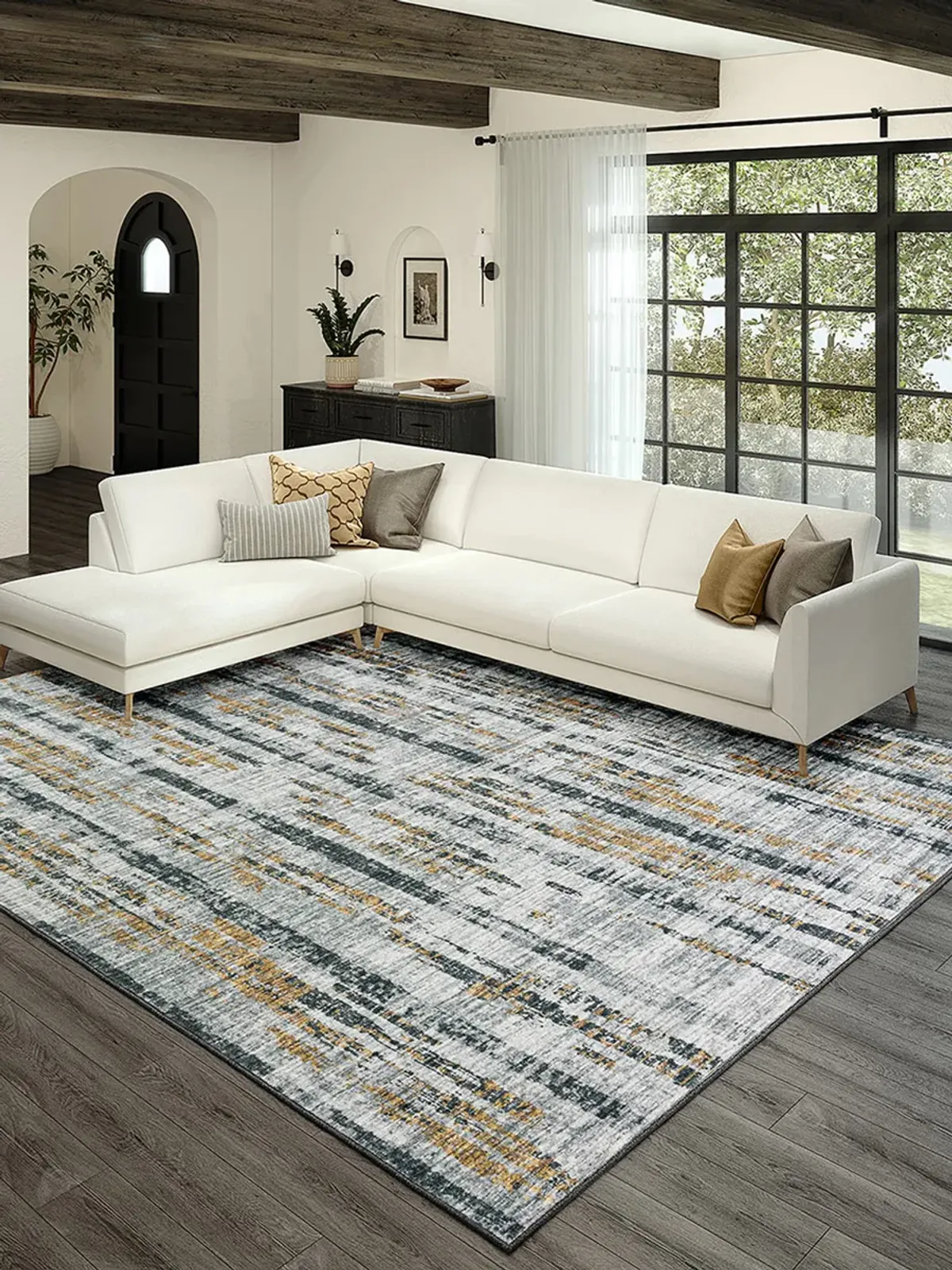 Winslow WL6 Grey 4' Rug
