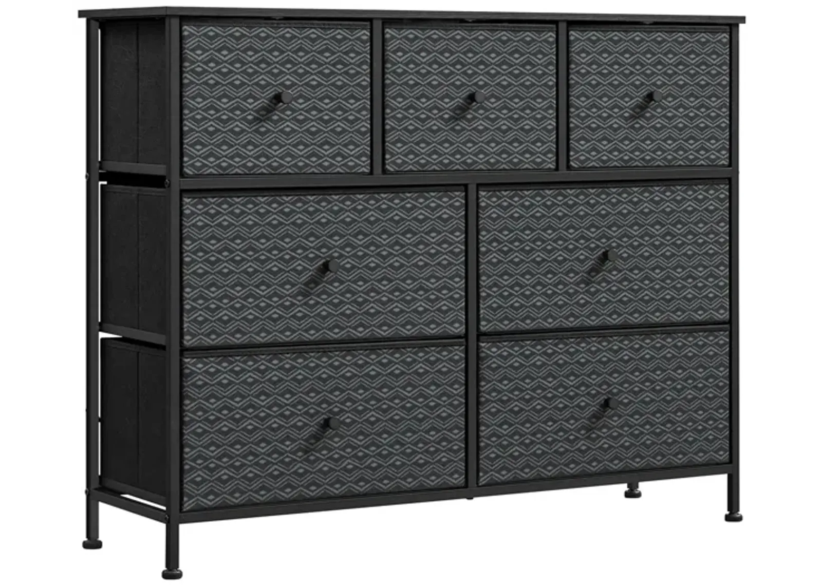 Durable Fabric Dresser with Ample Storage for Bedroom Organization