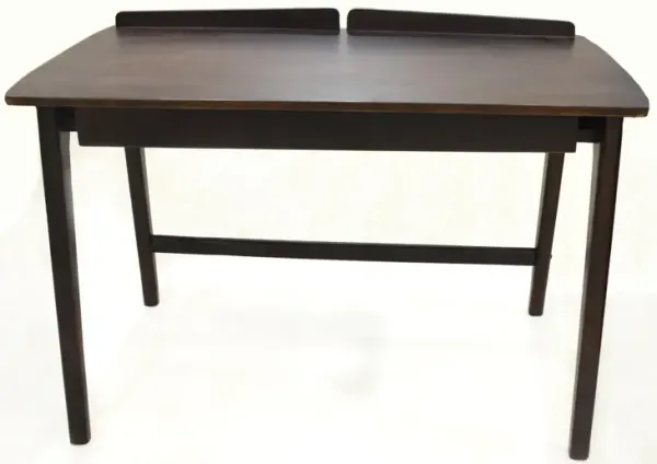 Handmade 100% Mango Wood Knock Down Dark Walnut Color Rectangular Shaped Indoor Study Table