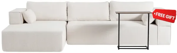 Merax Fully Compressed Modular Sectional Sofa with 1 Side Table