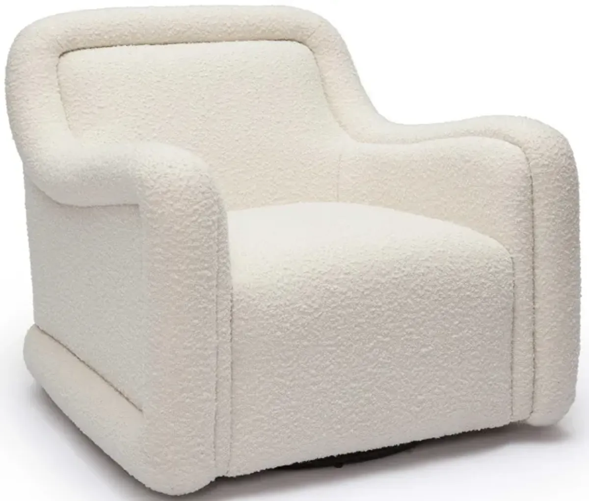 Charli Grey Boucle Swivel Chair
