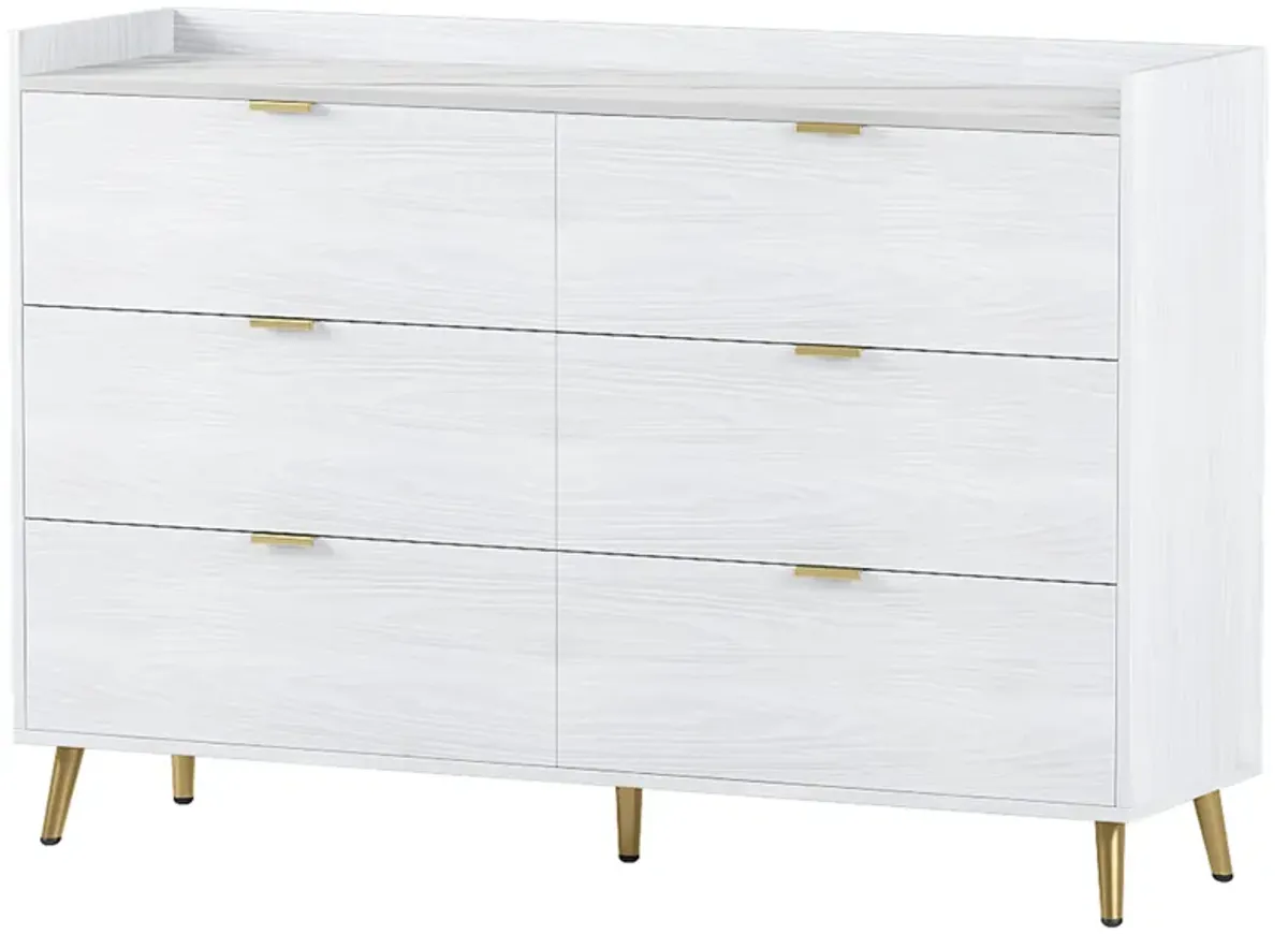 Merax Mordern Storage Cabinet 6-Drawer Dresser