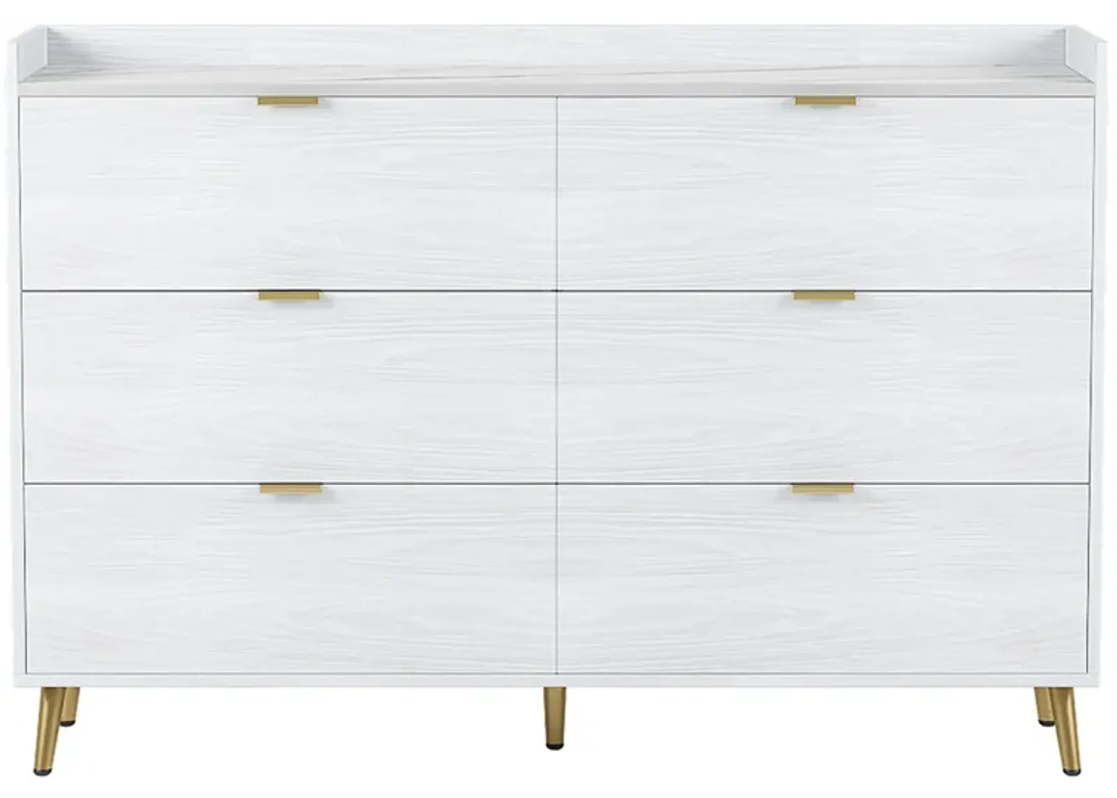 Merax Mordern Storage Cabinet 6-Drawer Dresser